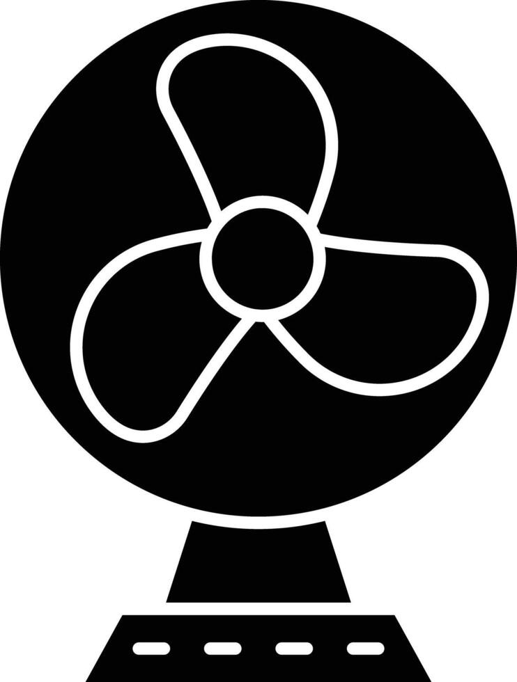 Fan Glyph Icon Design vector