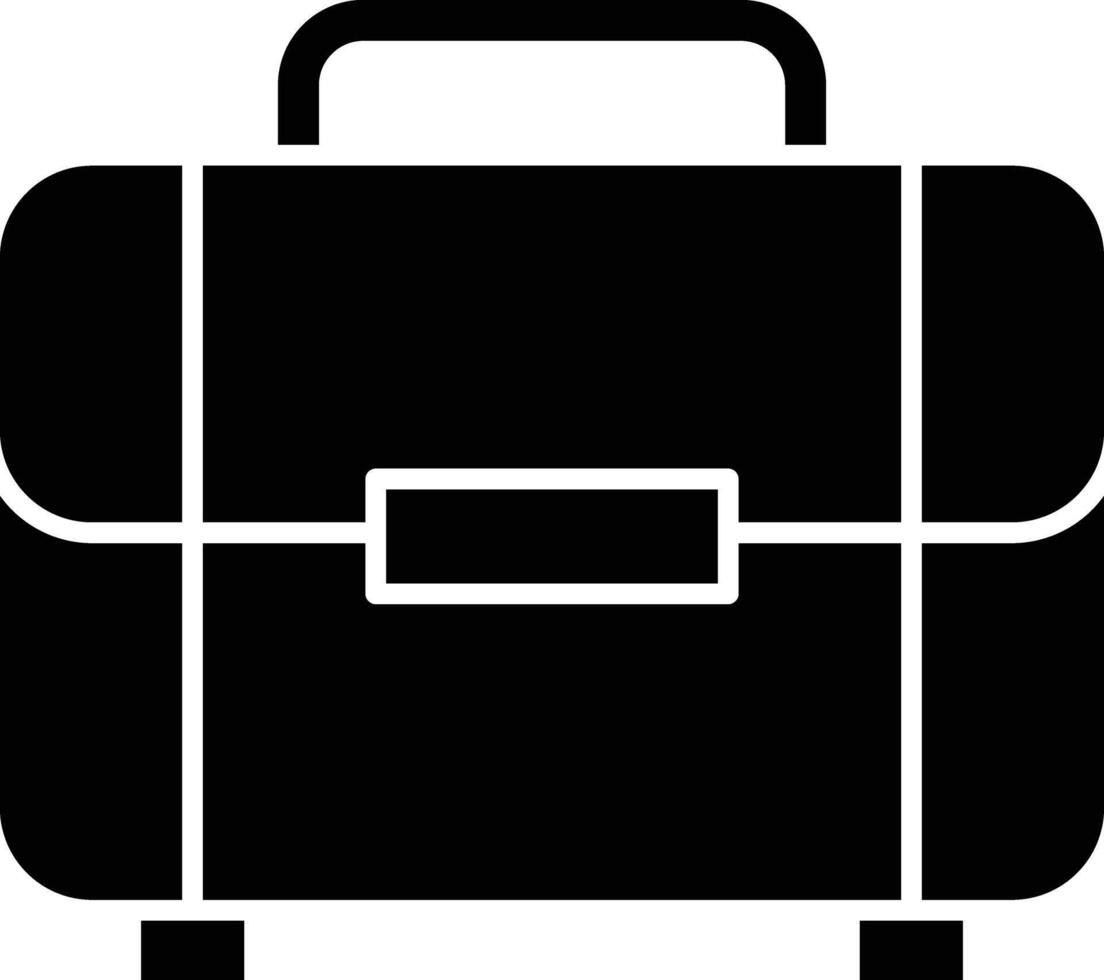 Briefcase Glyph Icon Design vector
