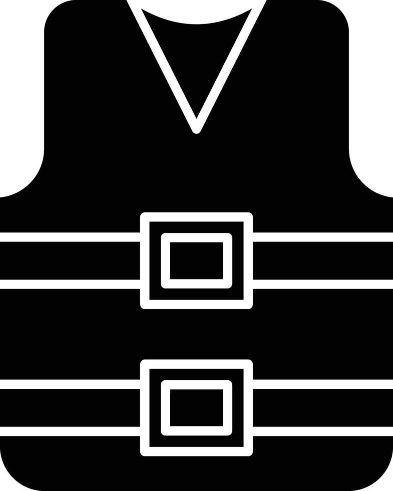 life Jacket Glyph Icon Design vector