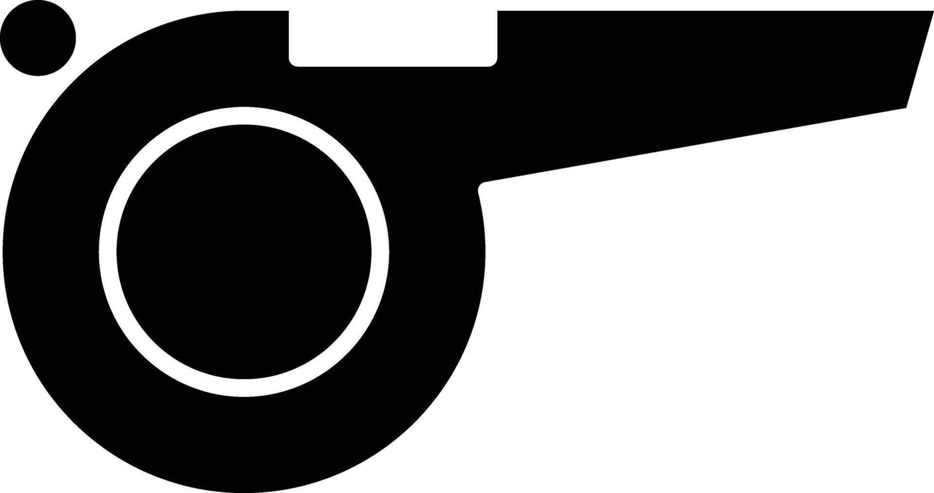 Whistle Glyph Icon Design vector