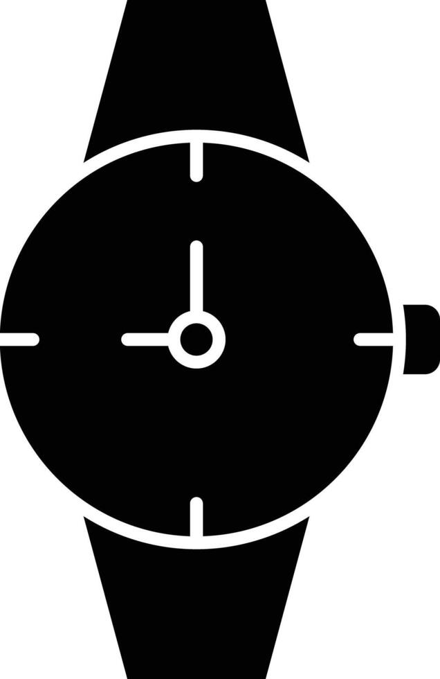 Watch Glyph Icon Design vector
