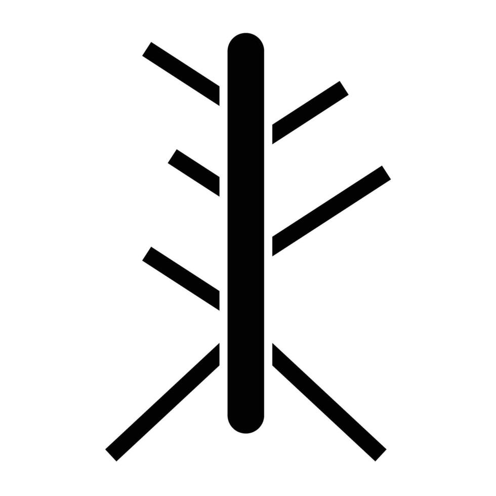 Coat Stand Glyph Icon Design vector