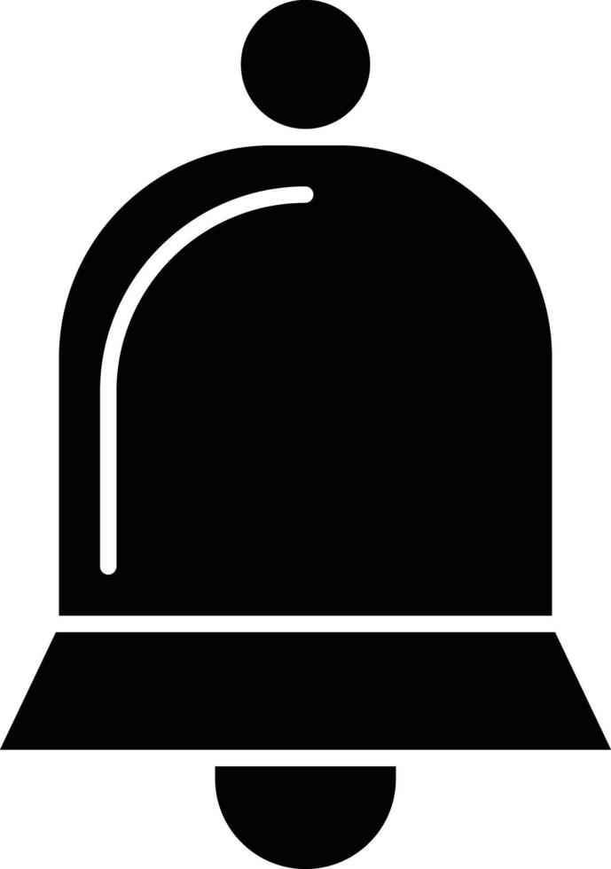 Bell Glyph Icon Design vector