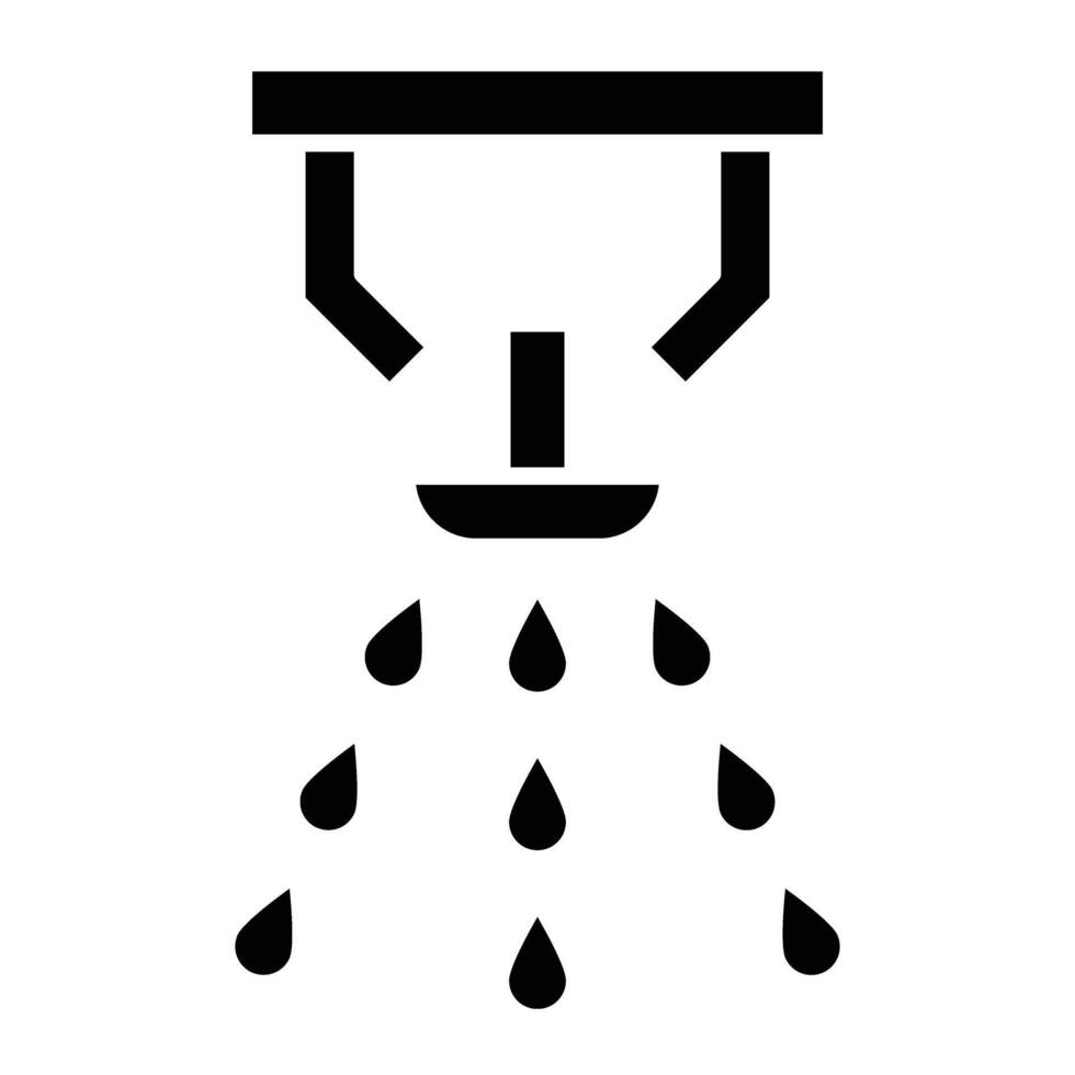 Sprinkler Glyph Icon Design vector