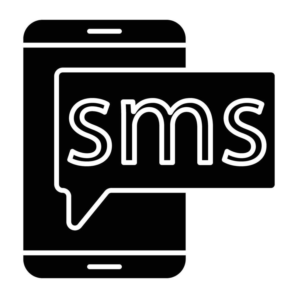 Sms Line Icon vector