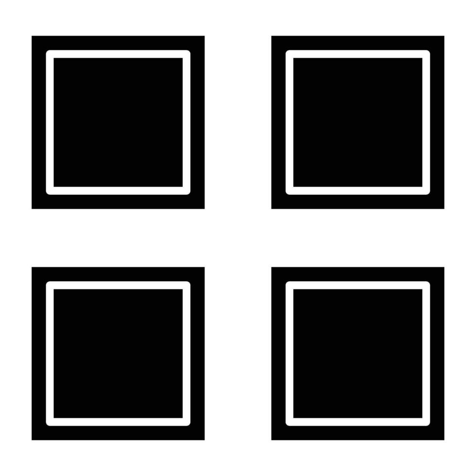 Periodic Table Glyph Icon Design vector