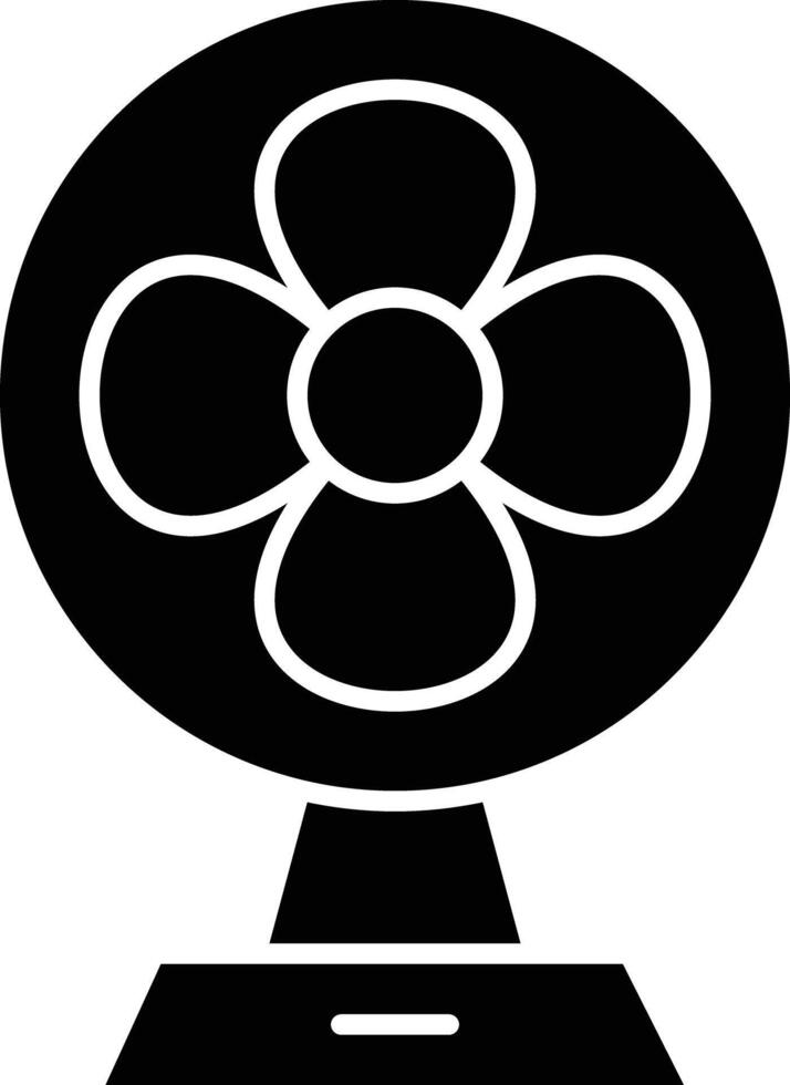 Fan Glyph Icon Design vector
