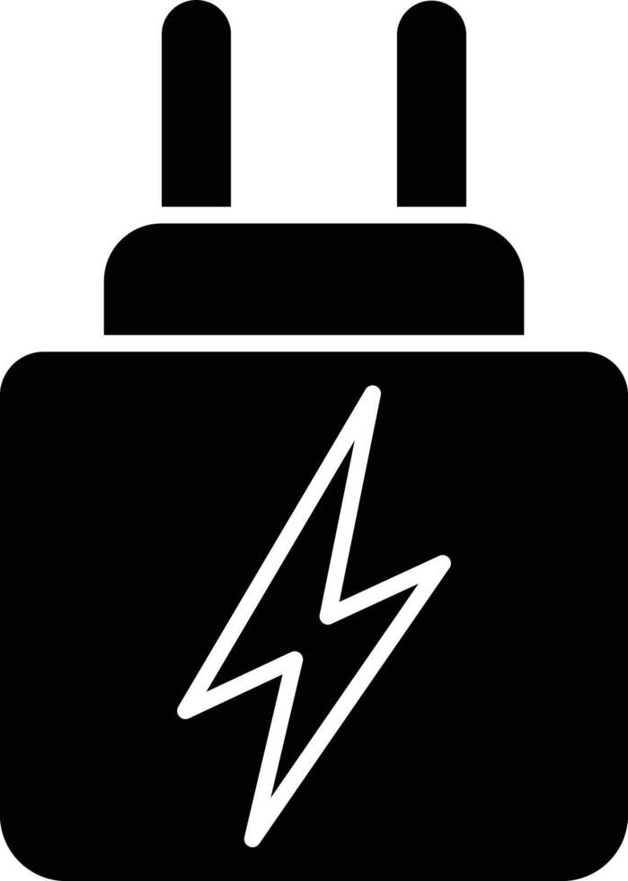 Adapter Glyph Icon Design vector