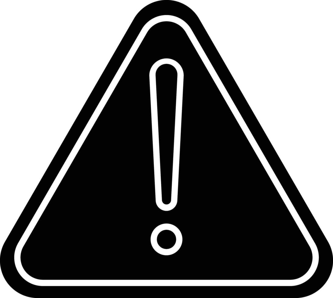 Danger Glyph Icon Design vector