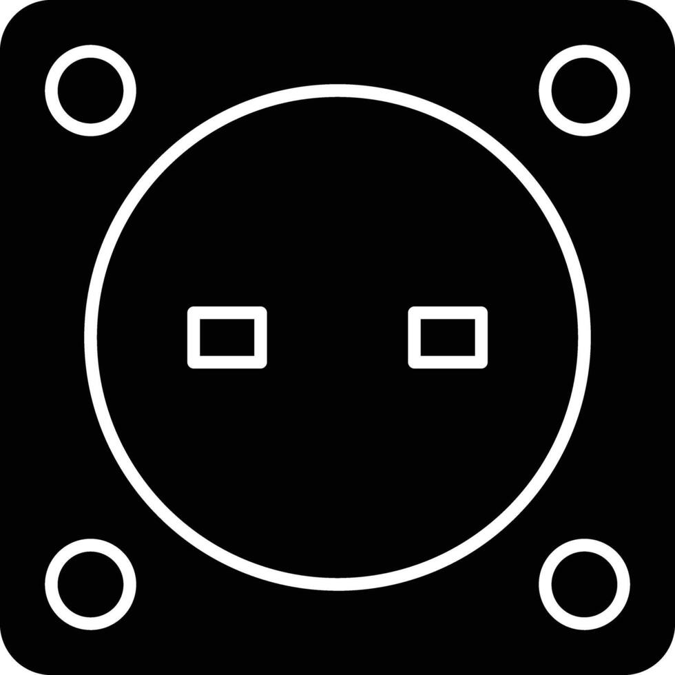 Socket Glyph Icon Design vector