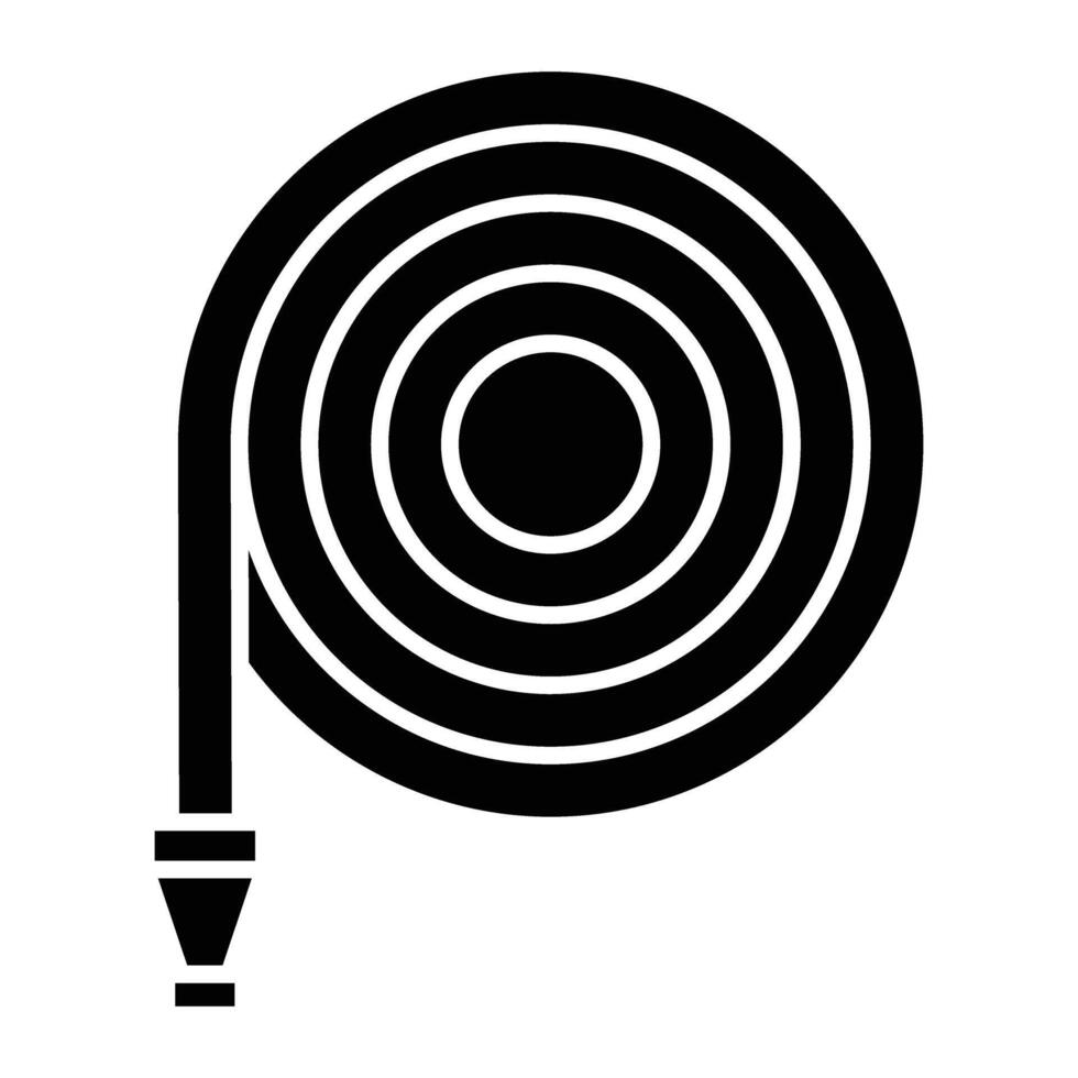 Hose Glyph Icon Design vector
