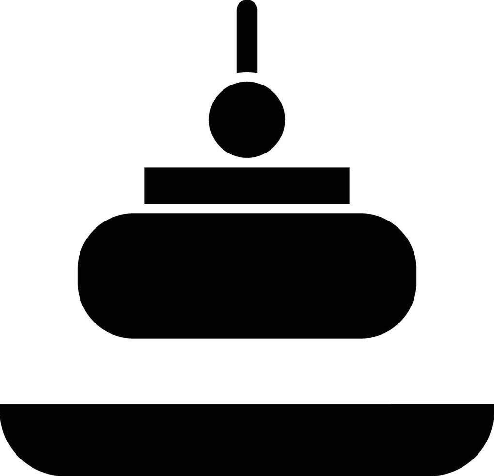 Tapas Glyph Icon Design vector