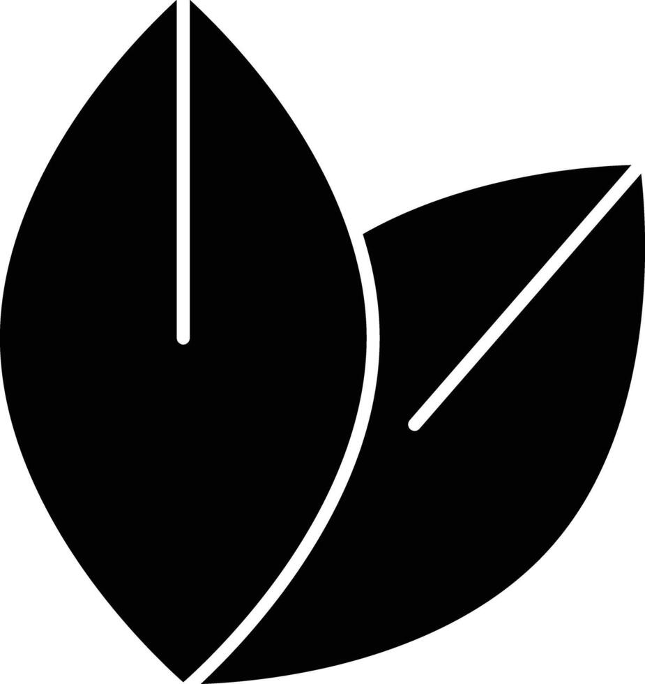 Herb Glyph Icon Design vector
