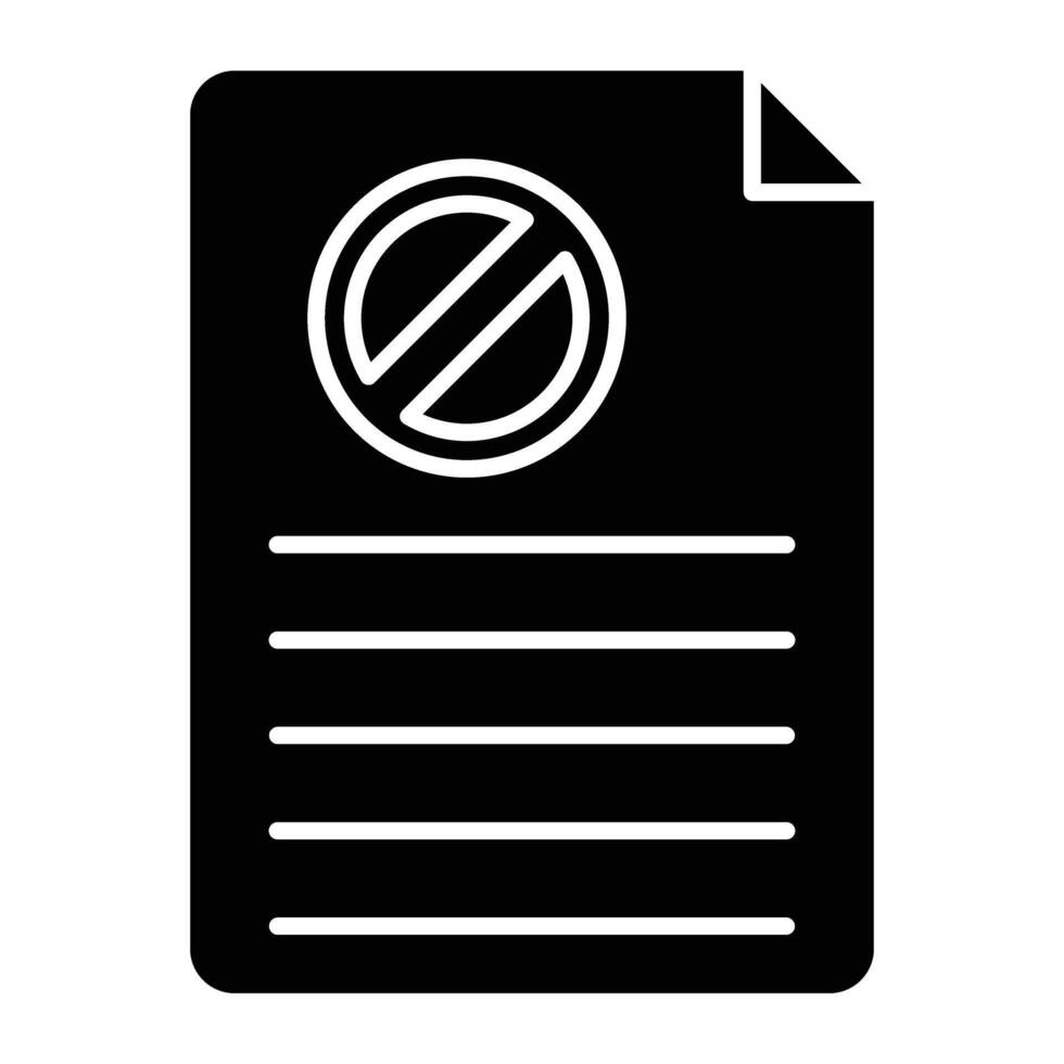 Resignation Glyph Icon Design vector