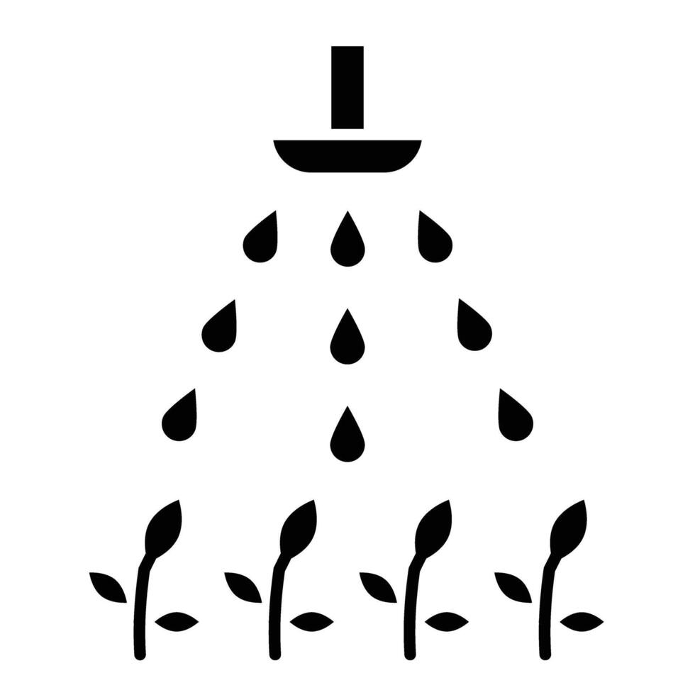 Water Spray Glyph Icon Design vector