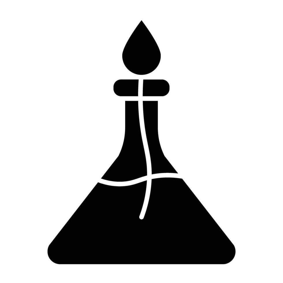 Alcohol Burner Glyph Icon Design vector
