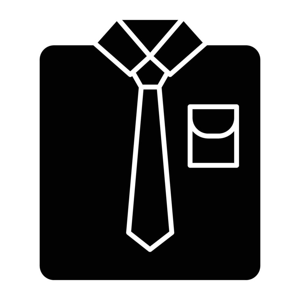 Dress Code Glyph Icon Design vector