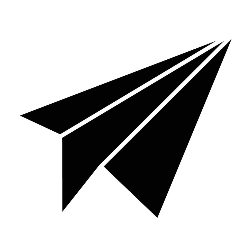 Paper Plane Line Icon vector