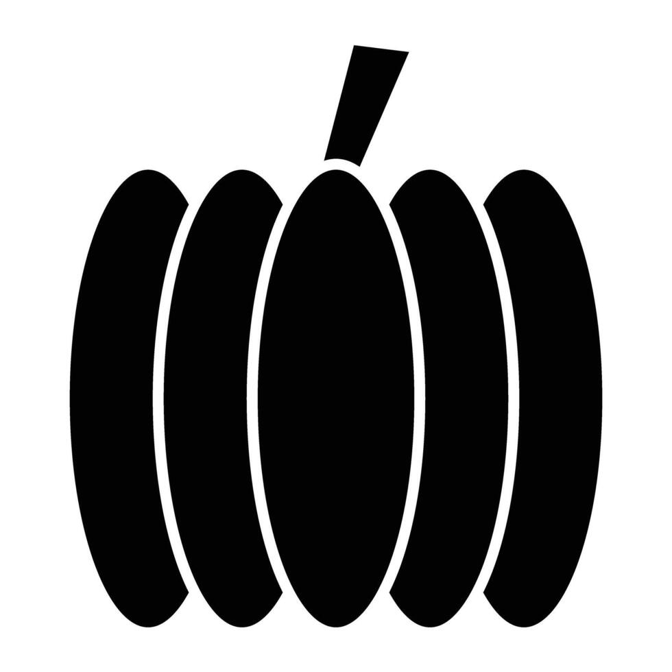 Pumpkin Glyph Icon Design vector