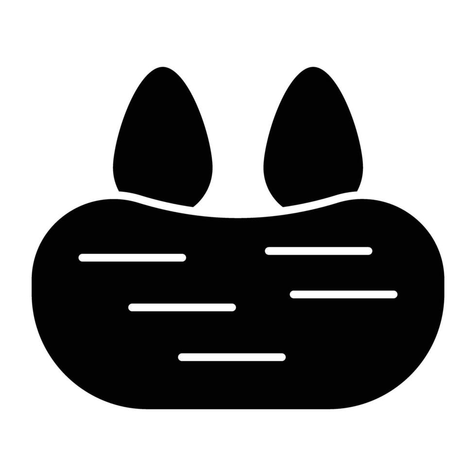 Nest Glyph Icon Design vector