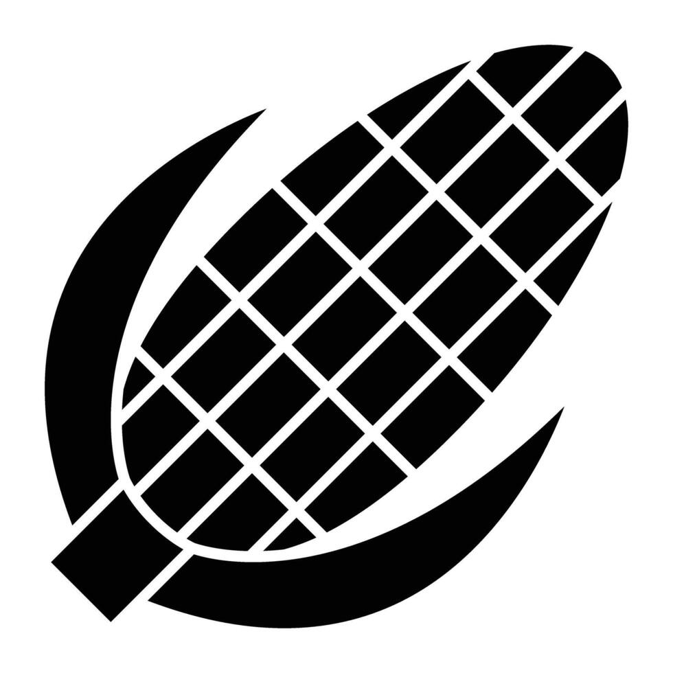 Corn Glyph Icon Design vector