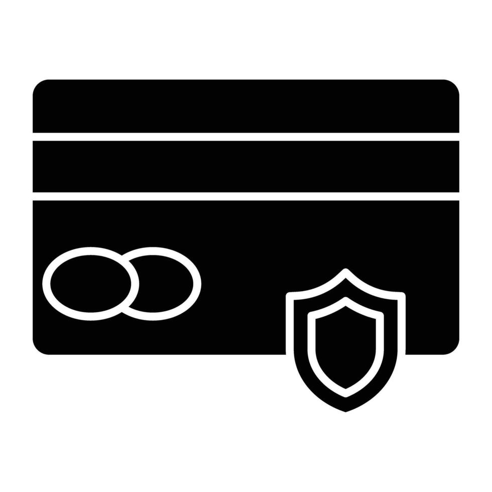 Secure Payment Glyph Icon Design vector