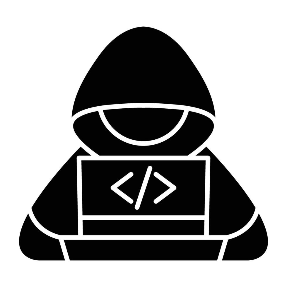 Code Glyph Icon Design vector