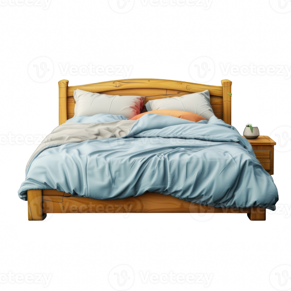 Luxury comfort double bed 46379953 PNG