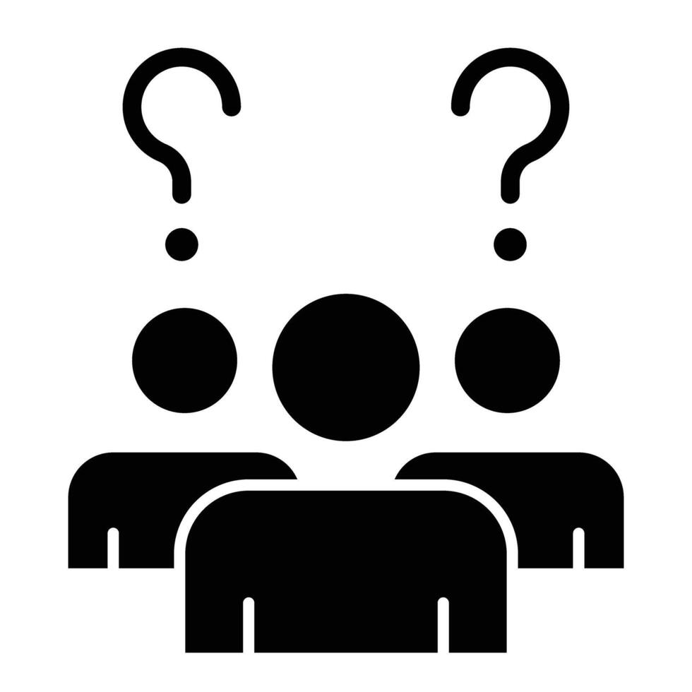 Opponent Glyph Icon Design vector