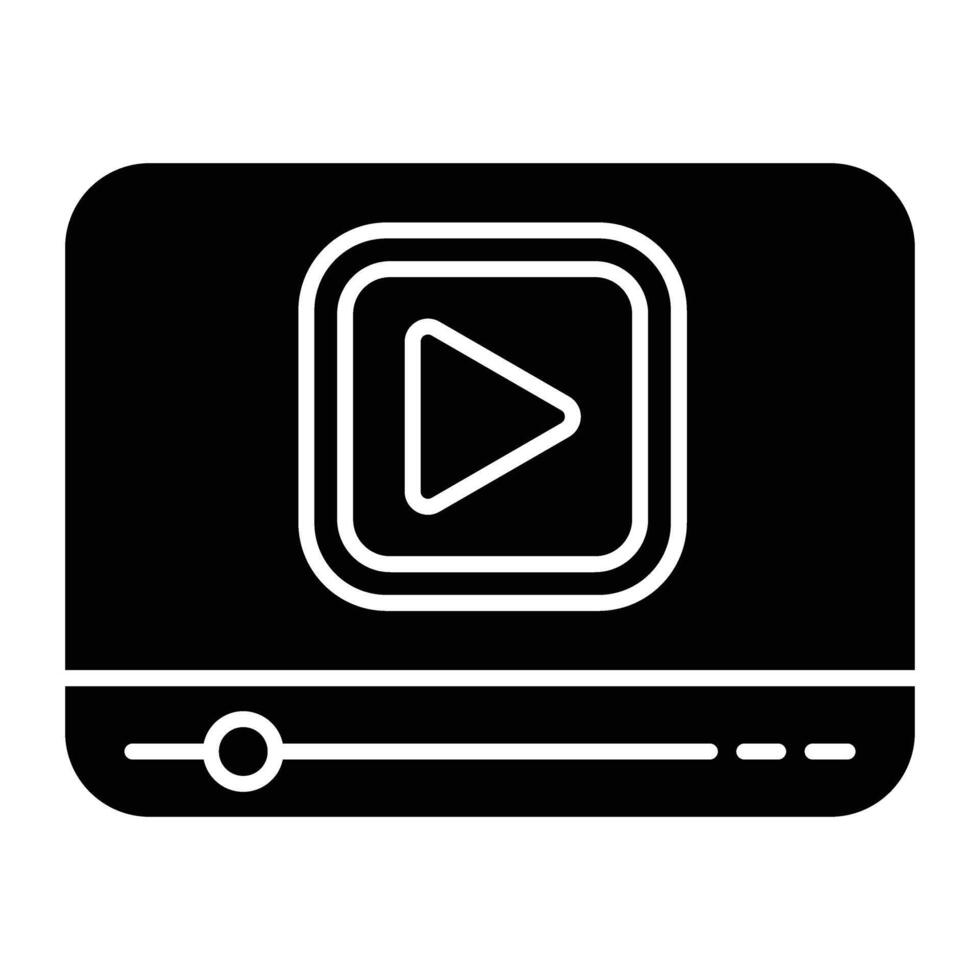 Broadcast Glyph Icon Design vector
