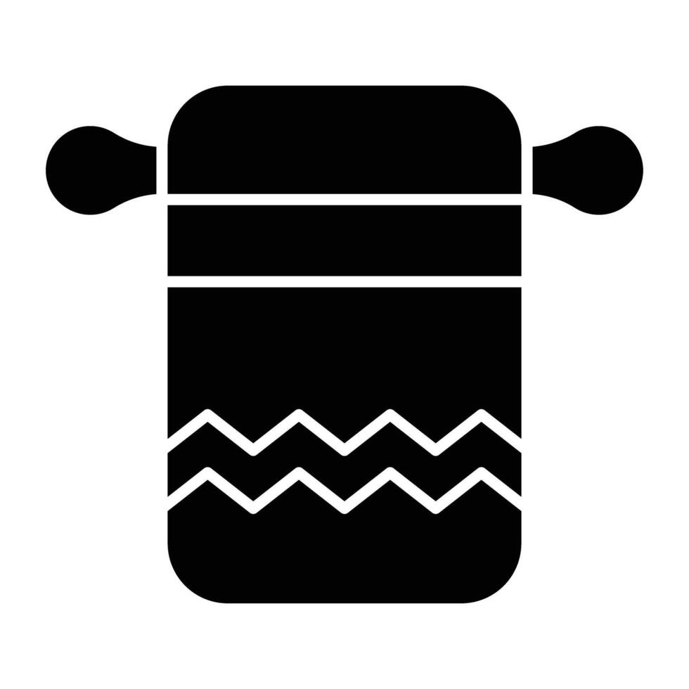 Towel Hanger Glyph Icon Design vector