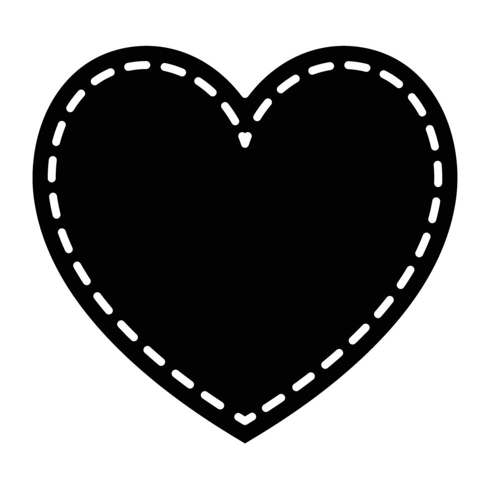 Heart Glyph Icon Design vector