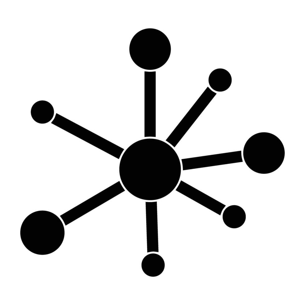 Network Line Icon vector