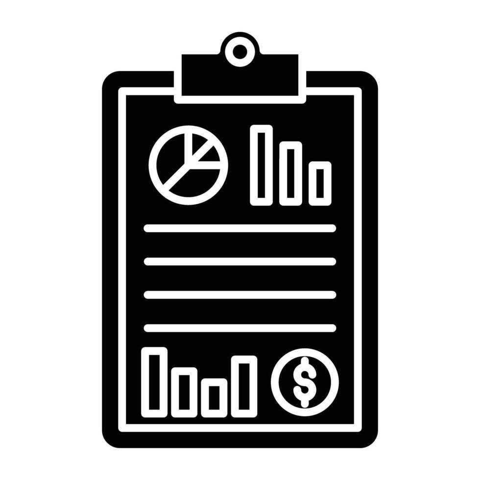 Reporting Line Icon vector