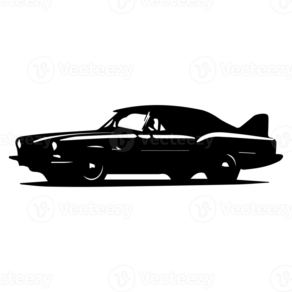 cool classic car illustration design png