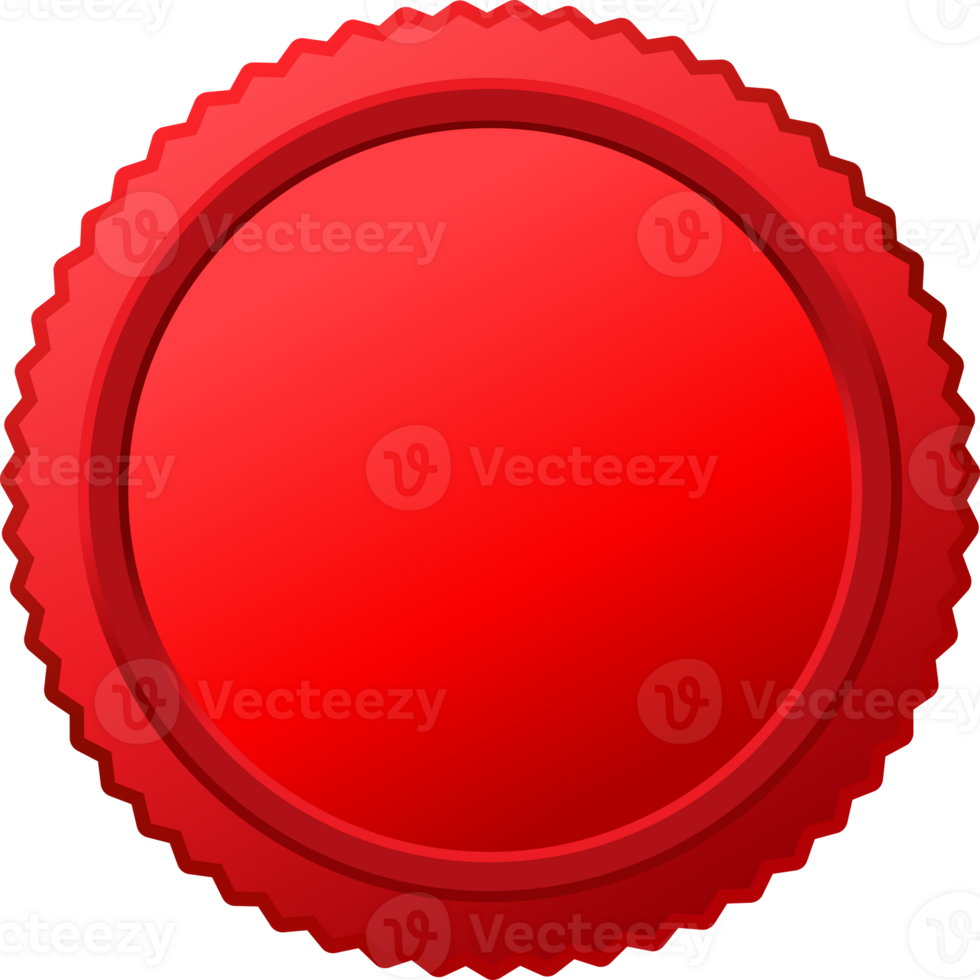 Red badge with ribbon png