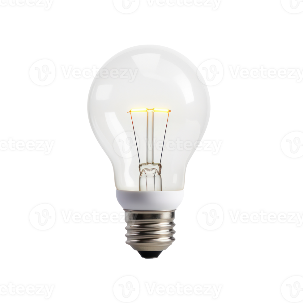 Old Style Classic Light Bulb. Isolated on Background png