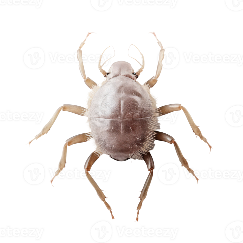 Parasite Mite on Isolated Background. png