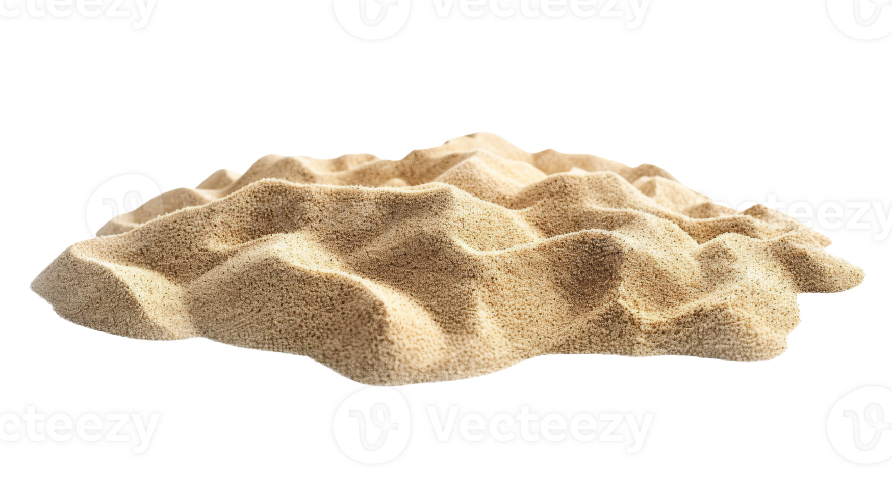 isolated Sand on the transparent background, Format png