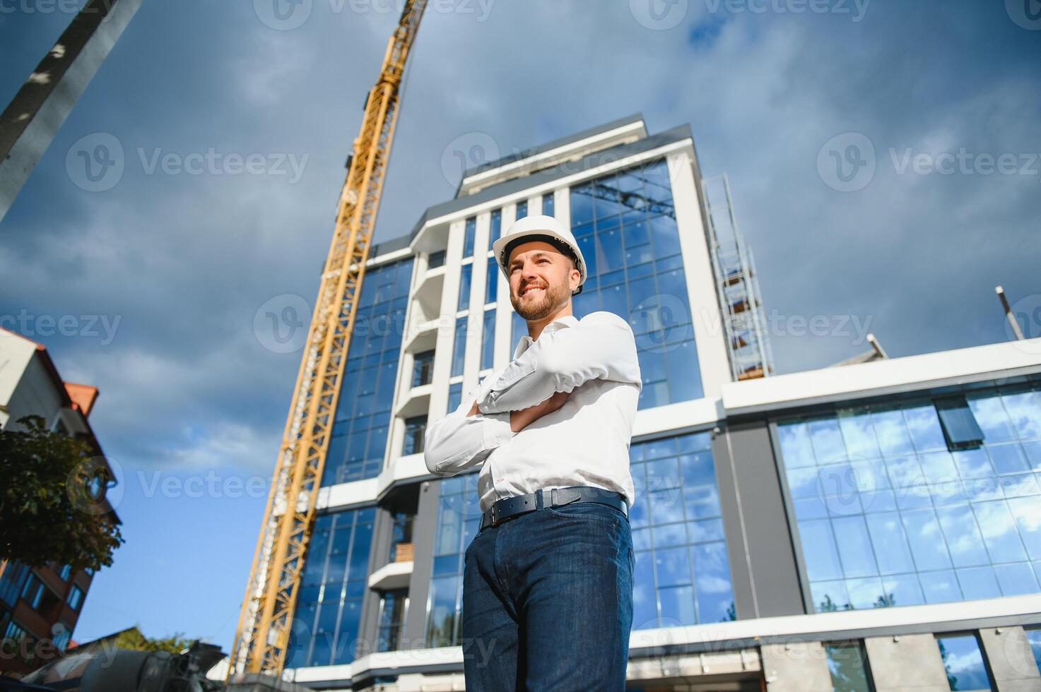 Portrait of an handsome engineer photo