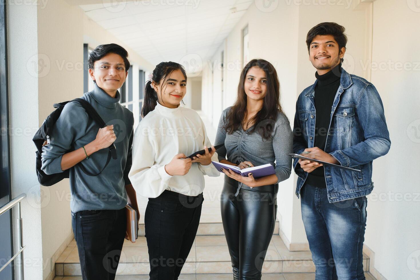 Young Asian Indian college students. photo