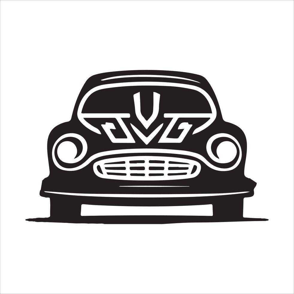 Tribal car illustration with White Background vector