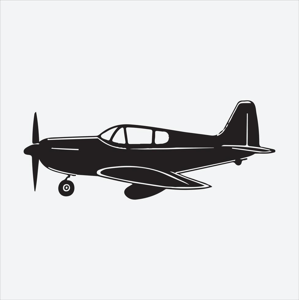 drawing of a plane silhouette with skywriting. vector