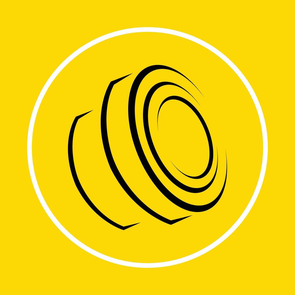 Camera symbol abstract beautiful yellow background illustration design vector