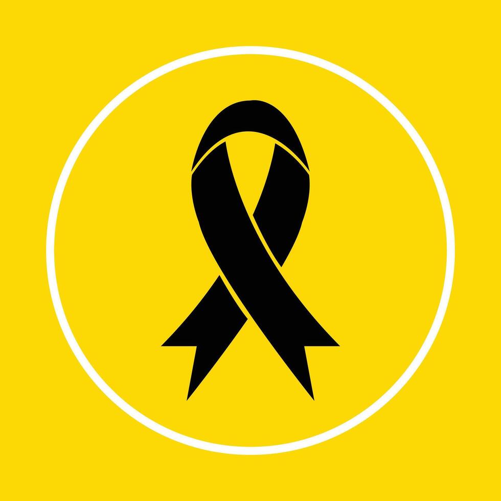 Aids ribbon symbol abstract beautiful yellow background illustration design vector