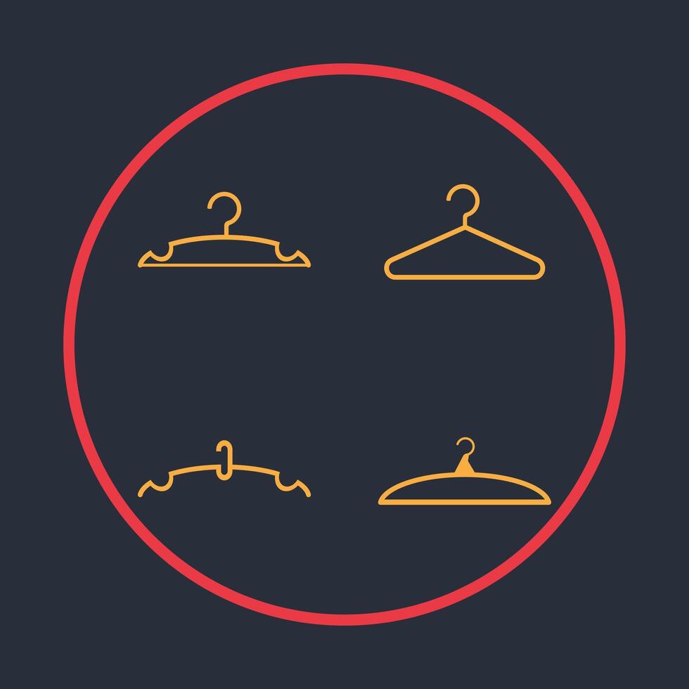 Hanger symbol abstract beautiful black background illustration design vector