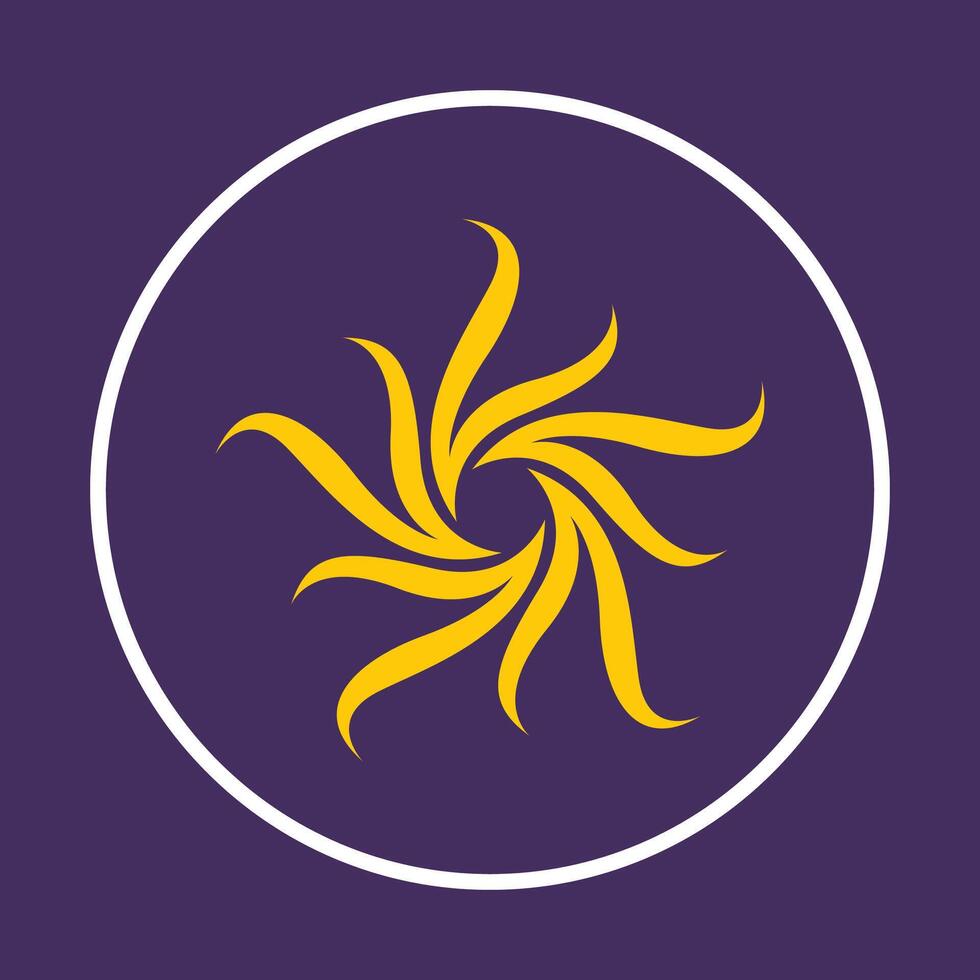 Flower Icon abstract beautiful purple background illustration design vector