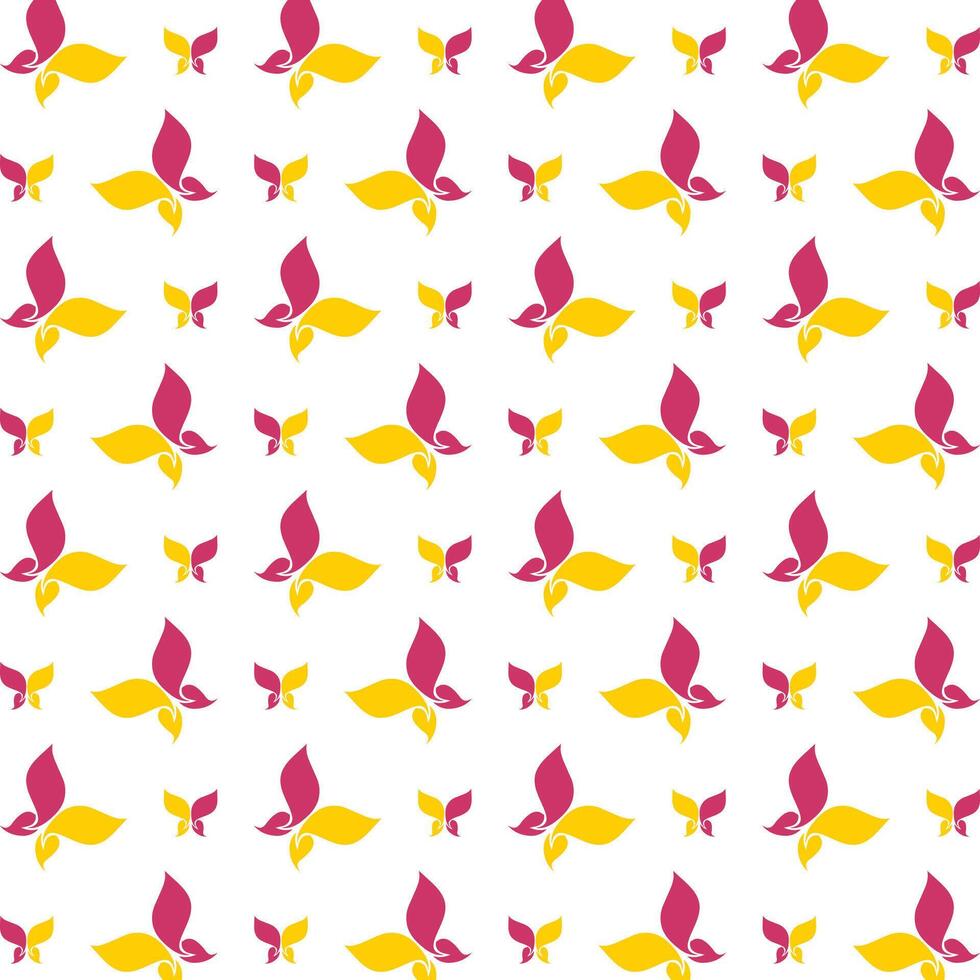 colorful butterfly favored trendy multicolor repeating illustration design vector