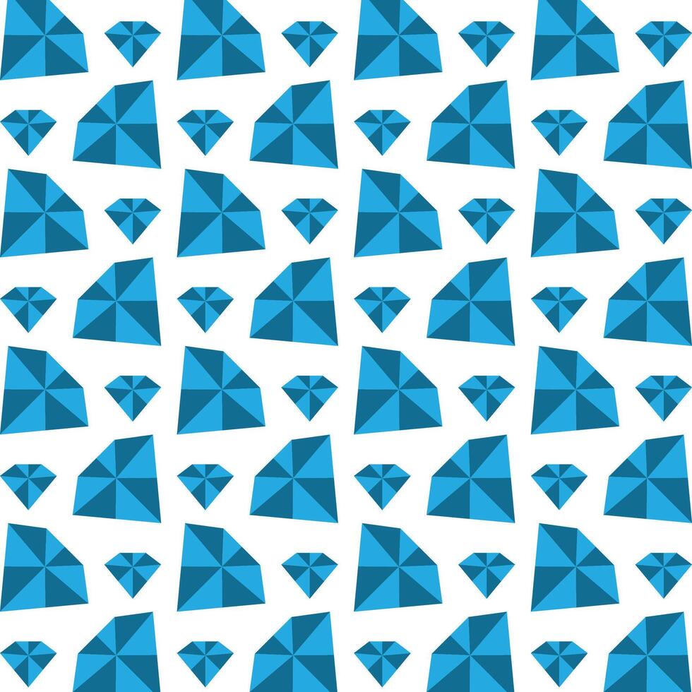 Blue diamond talented trendy multicolor repeating illustration design vector