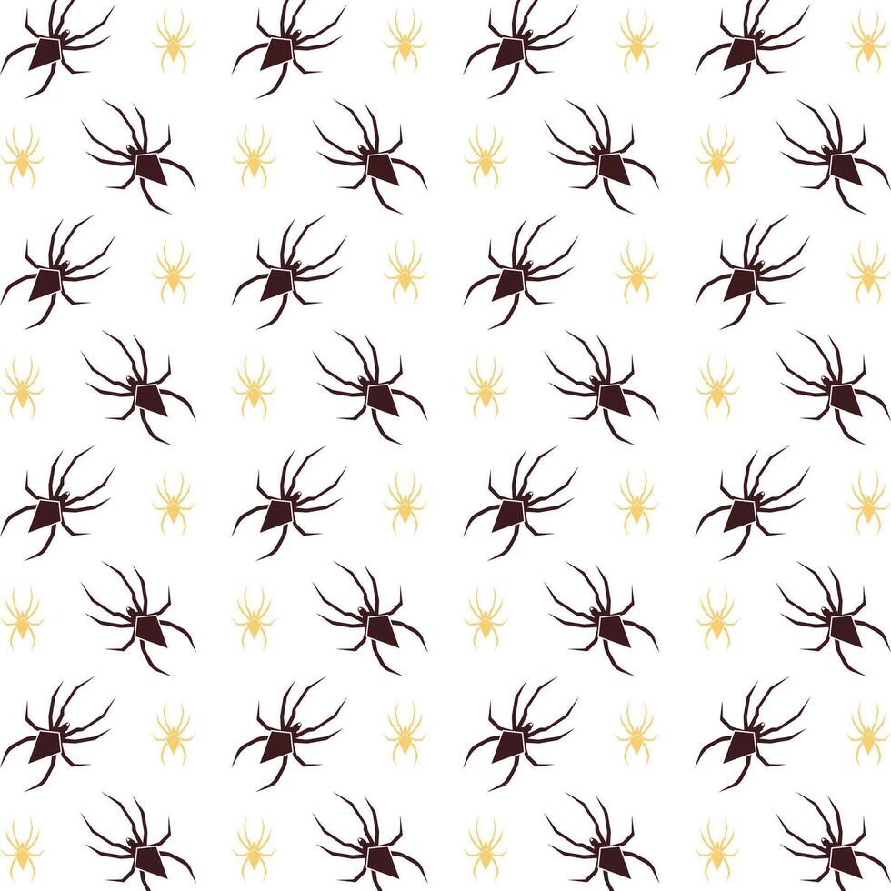 Spider skilled trendy multicolor repeating illustration design vector